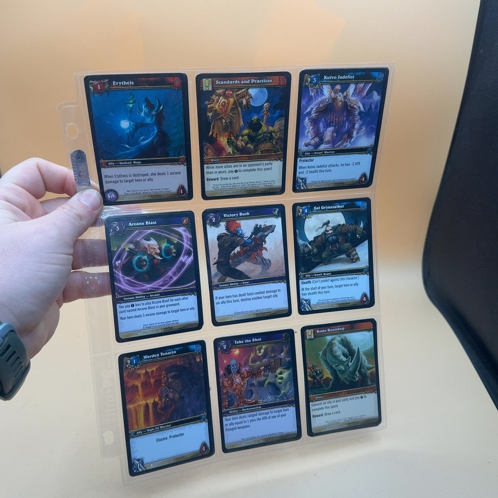 World of Warcraft WoW TCG Trading Card Game Lot 18 Cards Outland Set Mixed